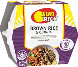 IGA SunRice Microwave Brown Rice & Quinoa Cups offer