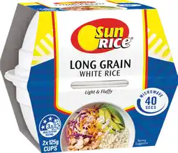 IGA SunRice Microwave Rice Cups Selected Varieties offer