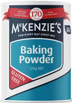 IGA McKenzie's Baking Powder offer