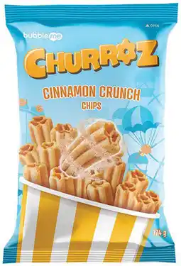 IGA Bubbleme Churroz Cinnamon Crunch Chips offer