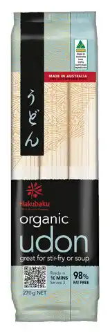 IGA Hakubaku Organic Udon or Soba 270g offer