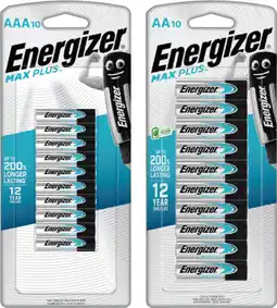 IGA Energizer Max Plus AA or AAA Batteries 10 Pack offer