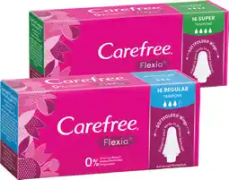 IGA Carefree Flexia Regular or Super Tampons 16 Pack offer