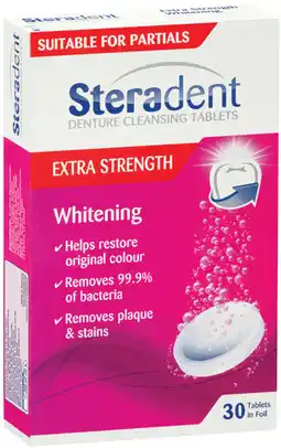 IGA Steradent Extra Strength Denture Cleansing Tablets offer