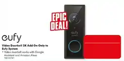 The Good Guys eufy Video Doorbell 2K Add On Only to Eufy System offer