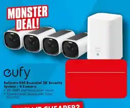 The Good Guys Eufy Eufycam E40 Essential 2K Security System - 4 Camera offer