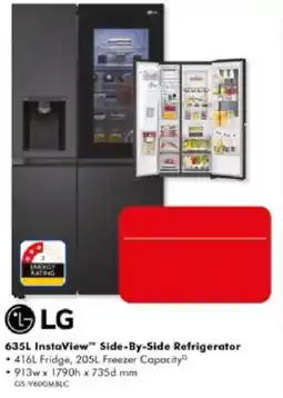 The Good Guys LG 635L InstaView Side-By-Side Refrigerator offer