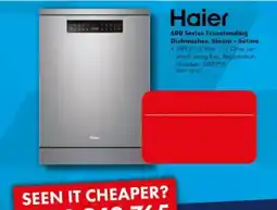 The Good Guys Haier 600 Series Freestanding Dishwasher, Steam - Satina offer