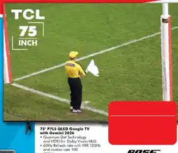 The Good Guys TCL 75" P7LS QLED Google TV with Gemini 2026 offer