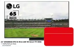 The Good Guys LG 65" QNED86B EVO AI Mini-LED 4K Smart TV 2026 offer