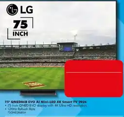 The Good Guys LG 75" QNED86B EVO AI Mini-LED 4K Smart TV 2026 offer