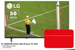 The Good Guys LG 50" QNED70B AI Mini-LED 4K Smart TV 2026 offer
