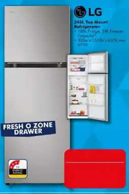 The Good Guys LG 243L Top Mount Refrigerator offer