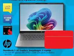 The Good Guys hp OmniBook 3 14" Copilot+ Snapdragon X Laptop offer
