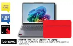The Good Guys Lenovo IdeaPad Slim 3 15.3" Copilot+ PC Laptop offer
