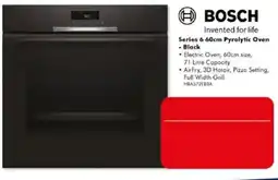 The Good Guys Bosch Series 6 60cm Pyrolytic Oven - Black offer