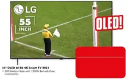 The Good Guys LG 55" OLED AI B6 4K Smart TV 2026 offer