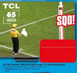 The Good Guys TCL 65" C8L Premium SQD-Mini LED Google TV with Gemini 2026 offer