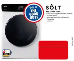 The Good Guys SOLT 8kg Vented Dryer offer