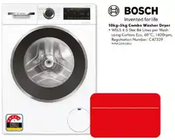 The Good Guys Bosch 10kg-5kg Combo Washer Dryer offer