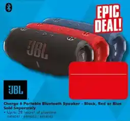The Good Guys JBL Charge 6 Portable Bluetooth Speaker offer
