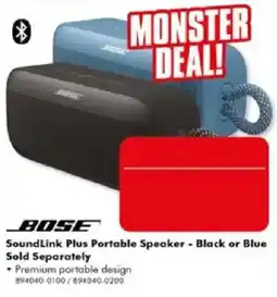 The Good Guys Bose SoundLink Plus Portable Speaker offer