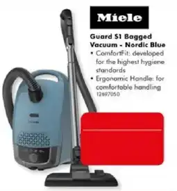 The Good Guys Miele Guard S1 Bagged Vacuum - Nordic Blue offer