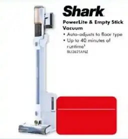 The Good Guys Shark PowerLite & Empty Stick Vacuum offer