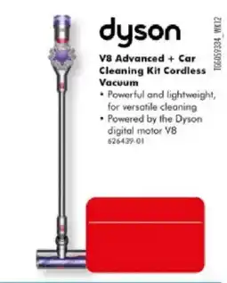 The Good Guys Dyson V8 Advanced + Car Cleaning Kit Cordless Vacuum offer