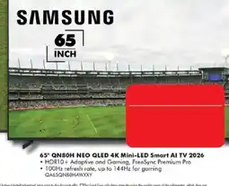 The Good Guys Samsung 65" QN80H NEO QLED 4K Mini-LED Smart AI TV 2026 offer