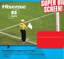 The Good Guys Hisense 85" Q6SAU 4K Hi-QLED Smart TV 2026 offer