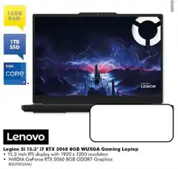 The Good Guys Lenovo Legion 5i 15.3" i7 RTX 5060 8GB WUXGA Gaming Laptop offer