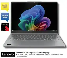 The Good Guys Lenovo IdeaPad 5 14" Copilot+ 2-in-1 Laptop offer