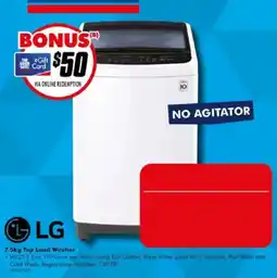 The Good Guys LG 7.5kg Top Load Washer offer
