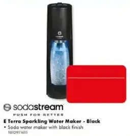 The Good Guys Sodastream E Terra Sparkling Water Maker - Black offer