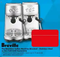 The Good Guys Breville The Bambino Coffee Machine Brushed - Stainless Steel offer
