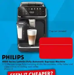 The Good Guys Philips 4400 Series LatteGo Fully Automatic Espresso Machine offer