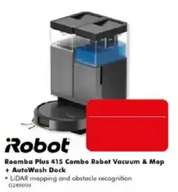 The Good Guys Robot Roomba Plus 415 Combo Robot Vacuum & Mop + AutoWash Dock offer