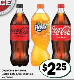 Friendly Grocer Coca-Cola Soft Drink Bottle 1.25 Litre Varieties offer