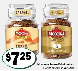 Friendly Grocer Moccona Freeze Dried Instant Coffee 95-100g Varieties offer