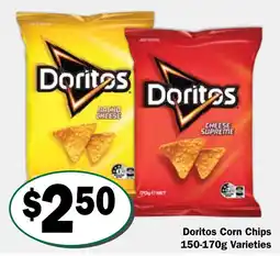Friendly Grocer Doritos Corn Chips Varieties offer