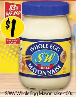 NQR S&W Whole Egg Mayonnaise offer