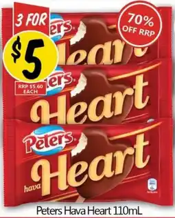 NQR Peters Hava Heart offer