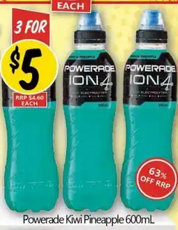 NQR Powerade Kiwi Pineapple offer