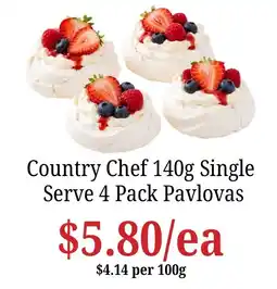 Farmer Jack's Country Chef Single Serve Pavlovas offer