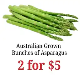 Farmer Jack's Australian Grown Bunches of Asparagus offer