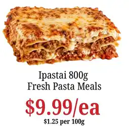 Farmer Jack's Ipastai Fresh Pasta Meals offer