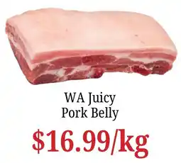 Farmer Jack's WA Juicy Pork Belly offer