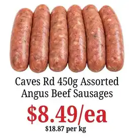 Farmer Jack's Caves Rd Assorted Angus Beef Sausages offer