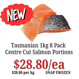 Farmer Jack's Tasmanian Centre Cut Salmon Portions offer